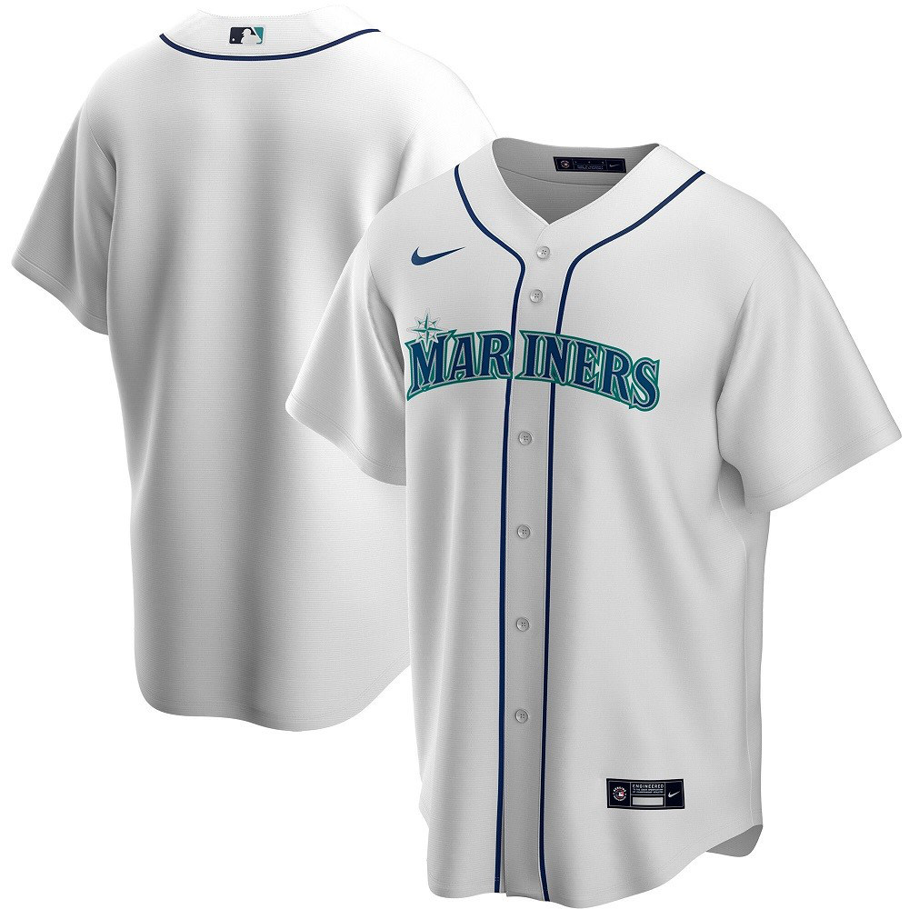 Men's Seattle Mariners White Home 2020 Jersey-Pro Kit Vault | Brand New 26/27 Sports Jerseys